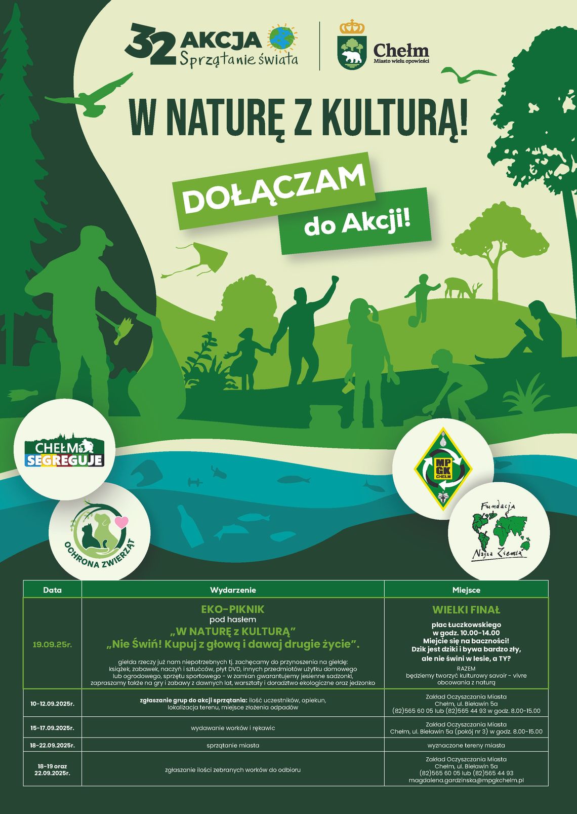 Chełm dołącza do 32. edycji Sprzątania Świata z Eko-Piknikiem i giełdą rzeczy niepotrzebnych