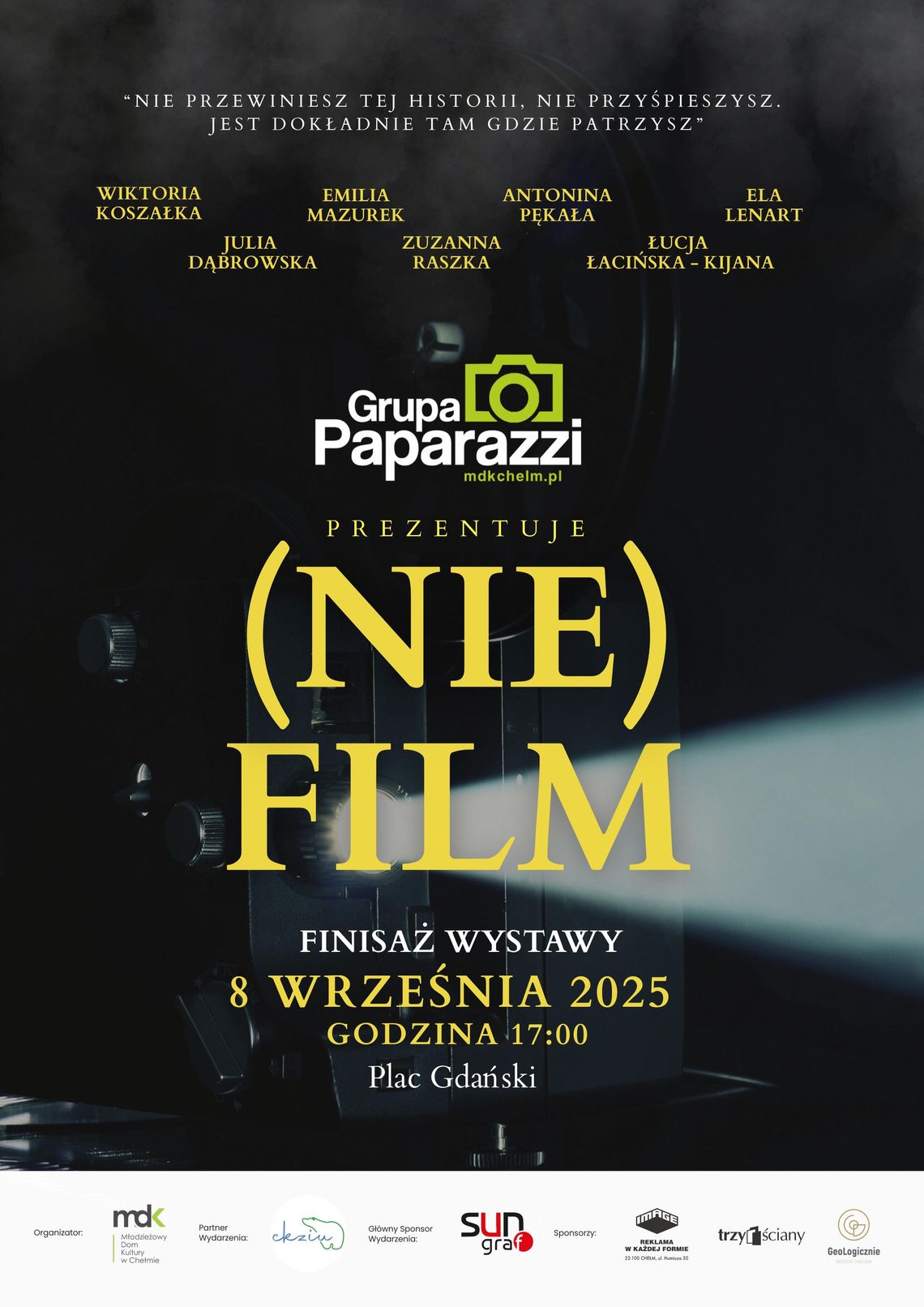 Chełm. Grupa Paparazzi z Młodzieżowego Domu Kultury zaprasza na finisaż wystawy "(Nie)Film"