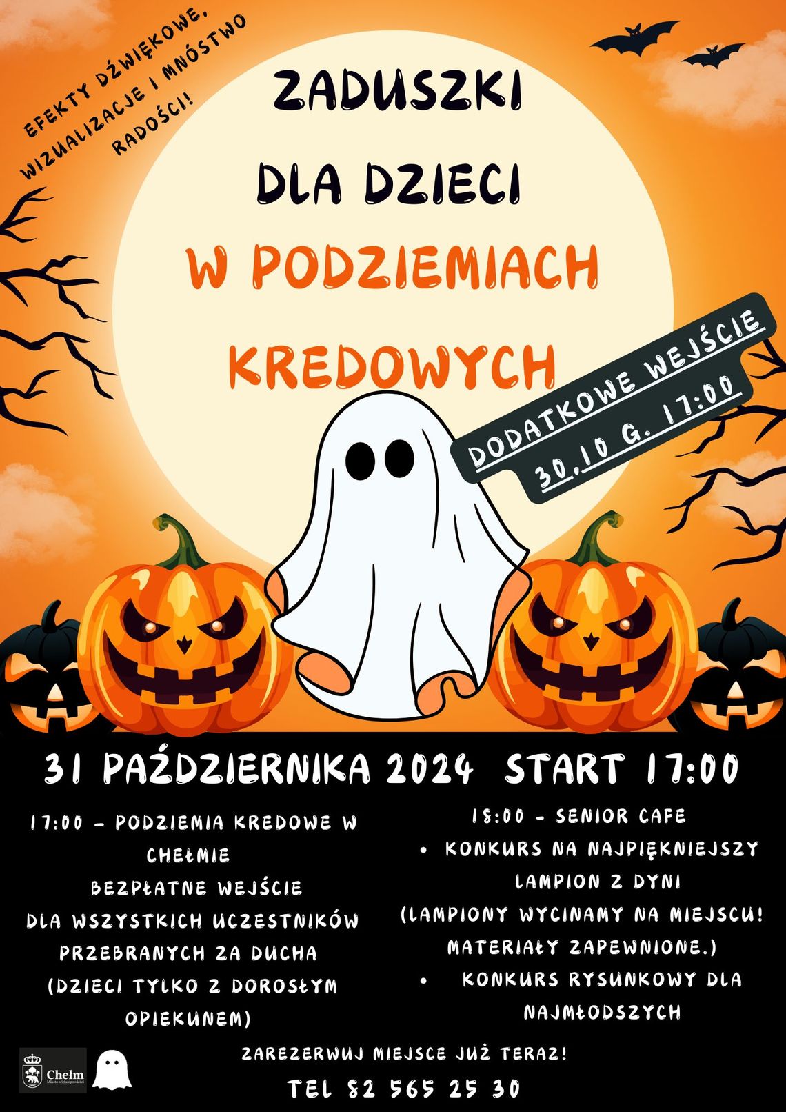 Chełm. Halloweenowe szaleństwo w podziemiach kredowych