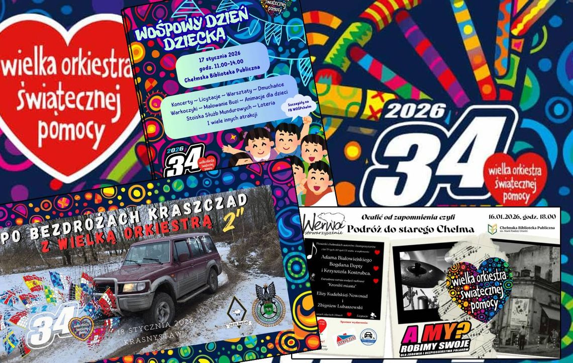 16-18 stycznia w Chełmie oraz Krasnymstawie odbędzie się cykl wydarzeń kulturalnych, rozrywkowych i sportowych.