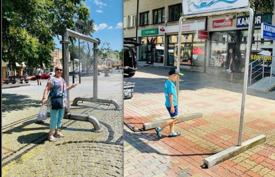 Chełm. Kurtyna wodna już chłodzi mieszkańców w upalne dni [SONDA]
