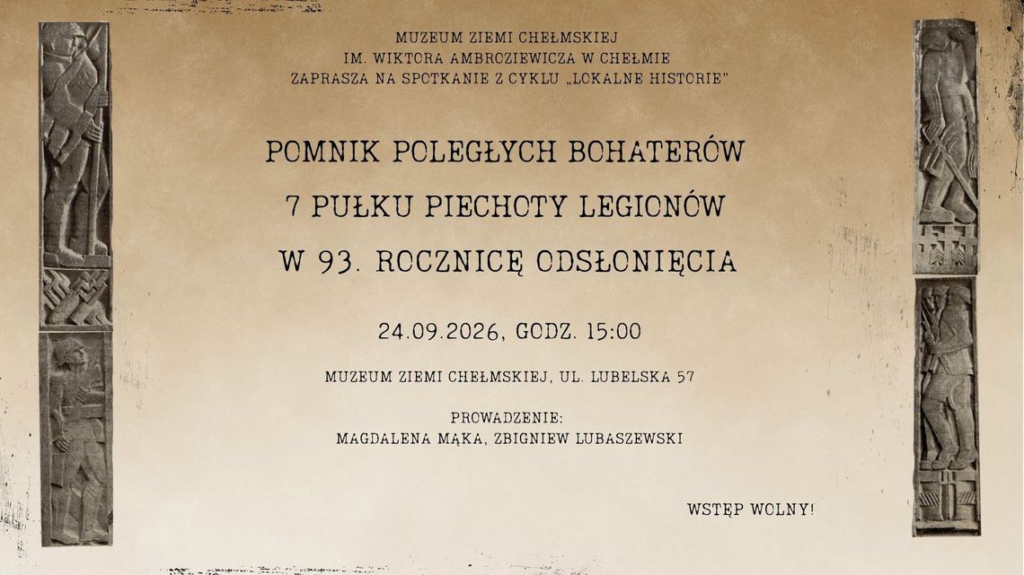 Po wakacyjnej przerwie Muzeum Ziemi Chełmskiej wznawia cykl prelekcji „Lokalne historie”.