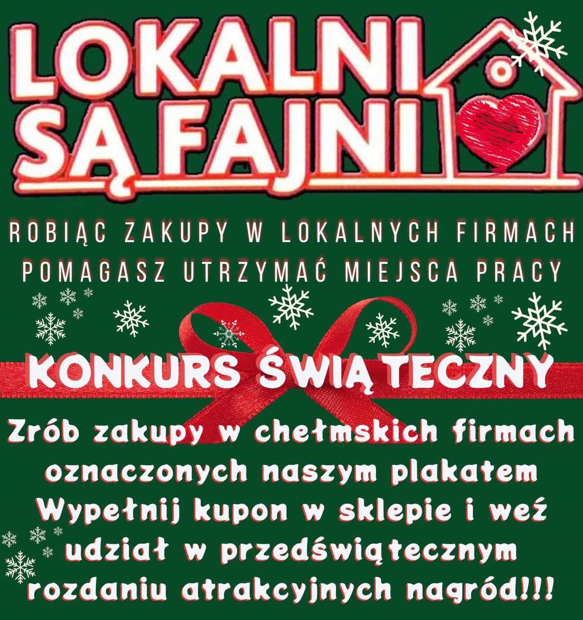 Chełm. Lokalni Są Fajni! Zrób zakupy świąteczne w lokalnej firmie