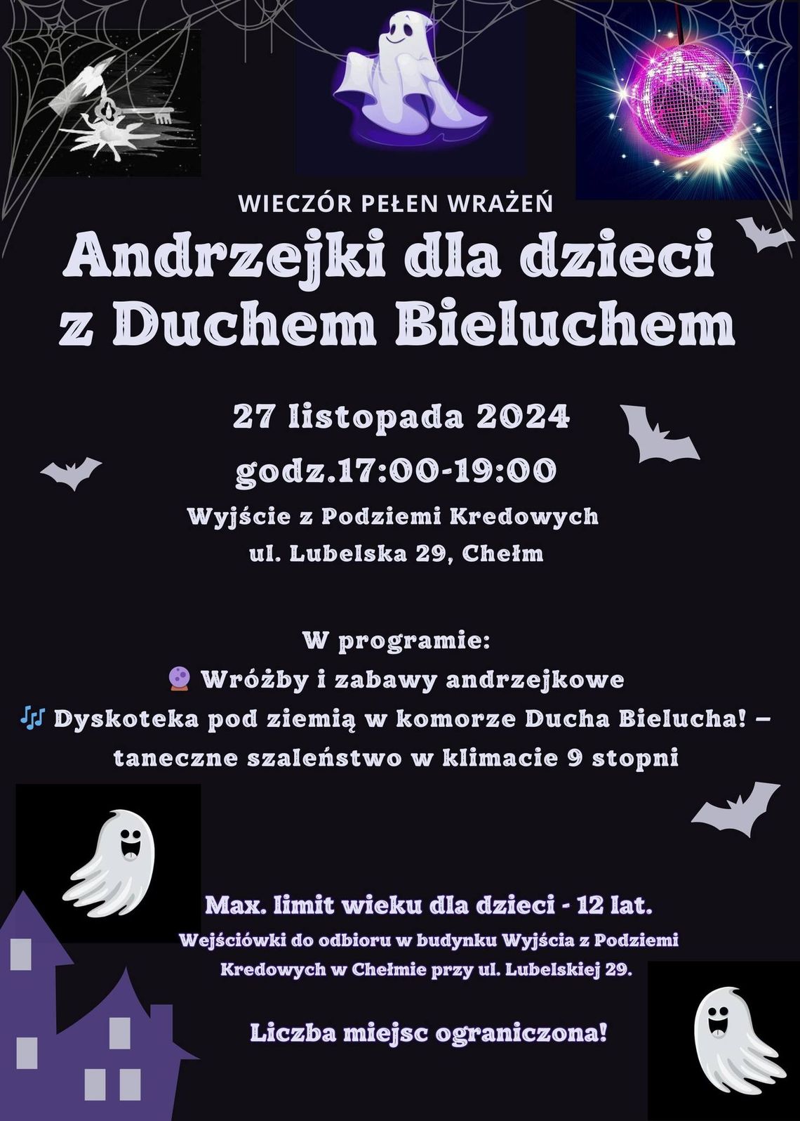 Chełm. Magiczna noc andrzejkowa w Podziemiach Kredowych