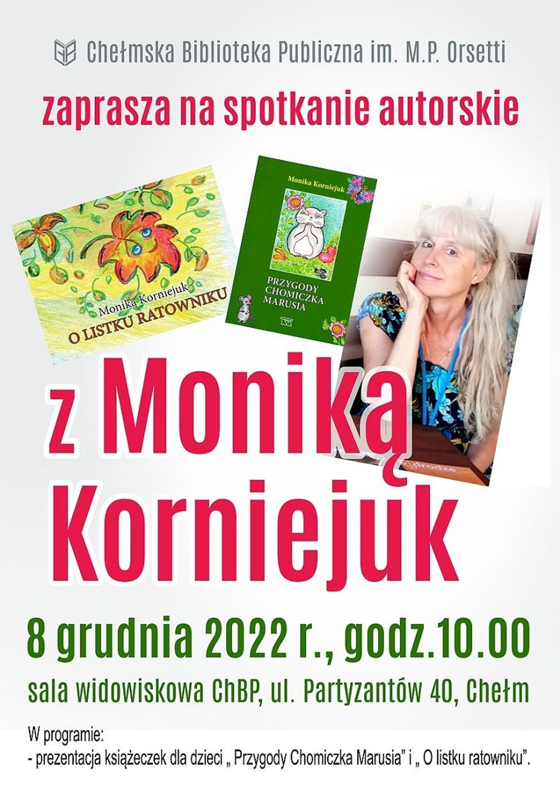 Chełm: Monika Korniejuk - autorka książek dla dzieci w CHBP