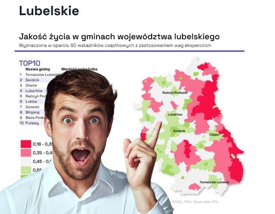 W Chełmie życie jak w Madrycie? Choć województwo lubelskie wypada słabo...