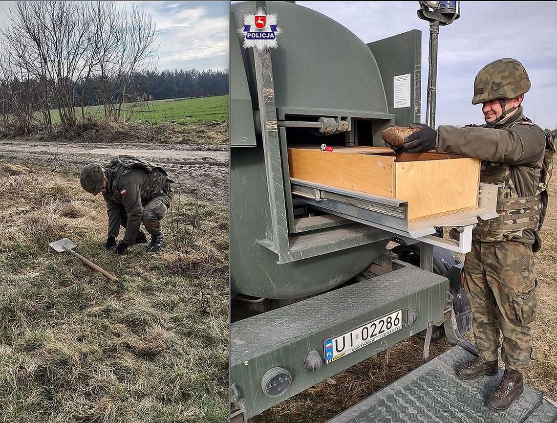 Chełm. Nasi saperzy zabrali niewybuch z placu budowy farmy fotowoltaicznej