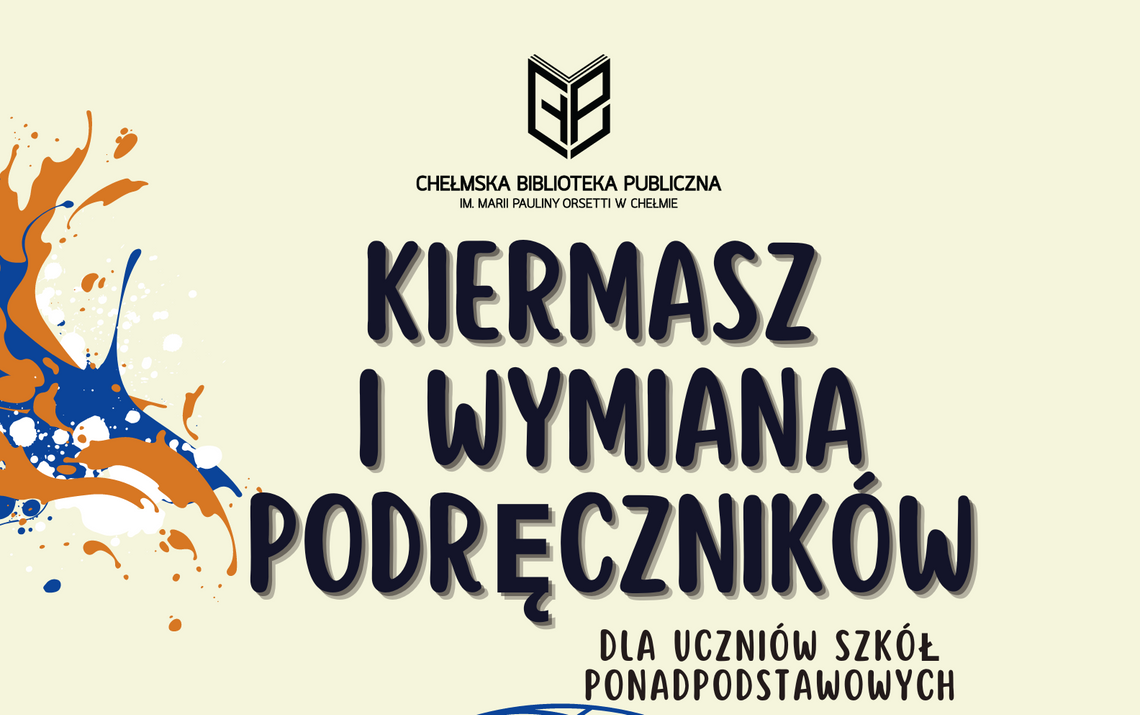 Chełm. Nie masz jeszcze podręczników? Przyjdź na kiermasz!