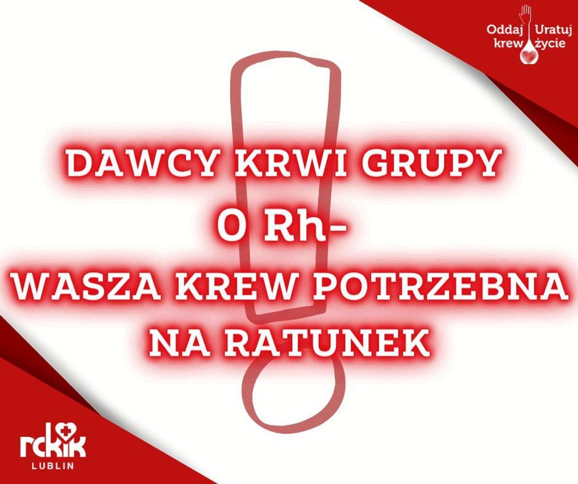 Chełm. Oddaj krew w niedzielę. Potrzebujący liczą na twoją pomoc