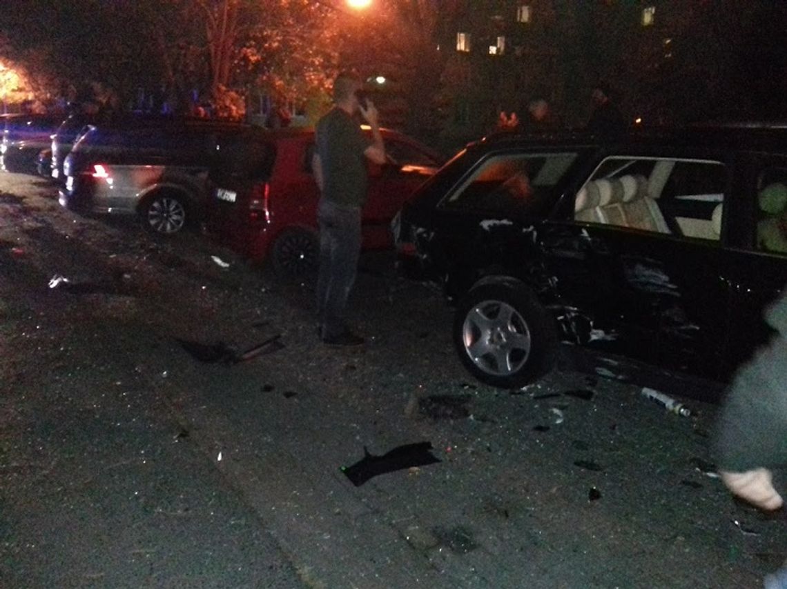 Chełm: Pijany kierowca uszkodził 10 samochodów na ul. Wolności