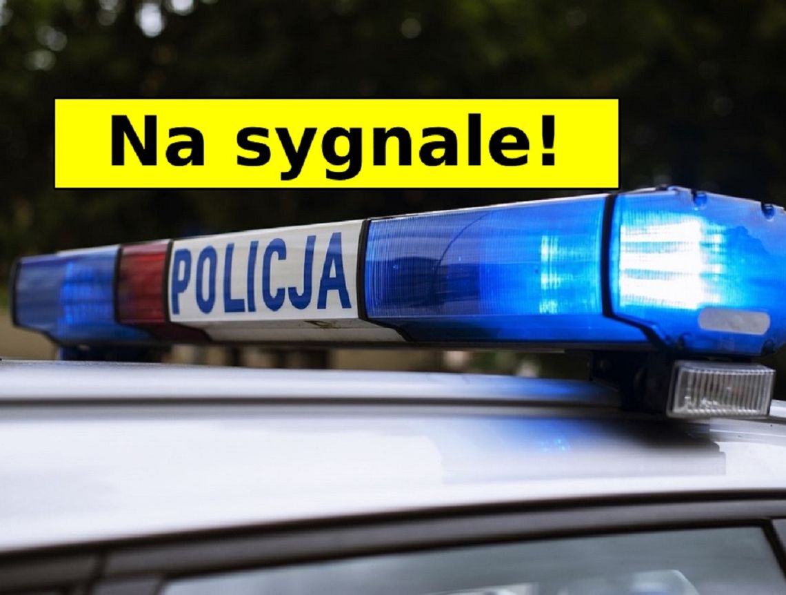 Chełm. Płonącą na ulicy alfę romeo gasili policjanci