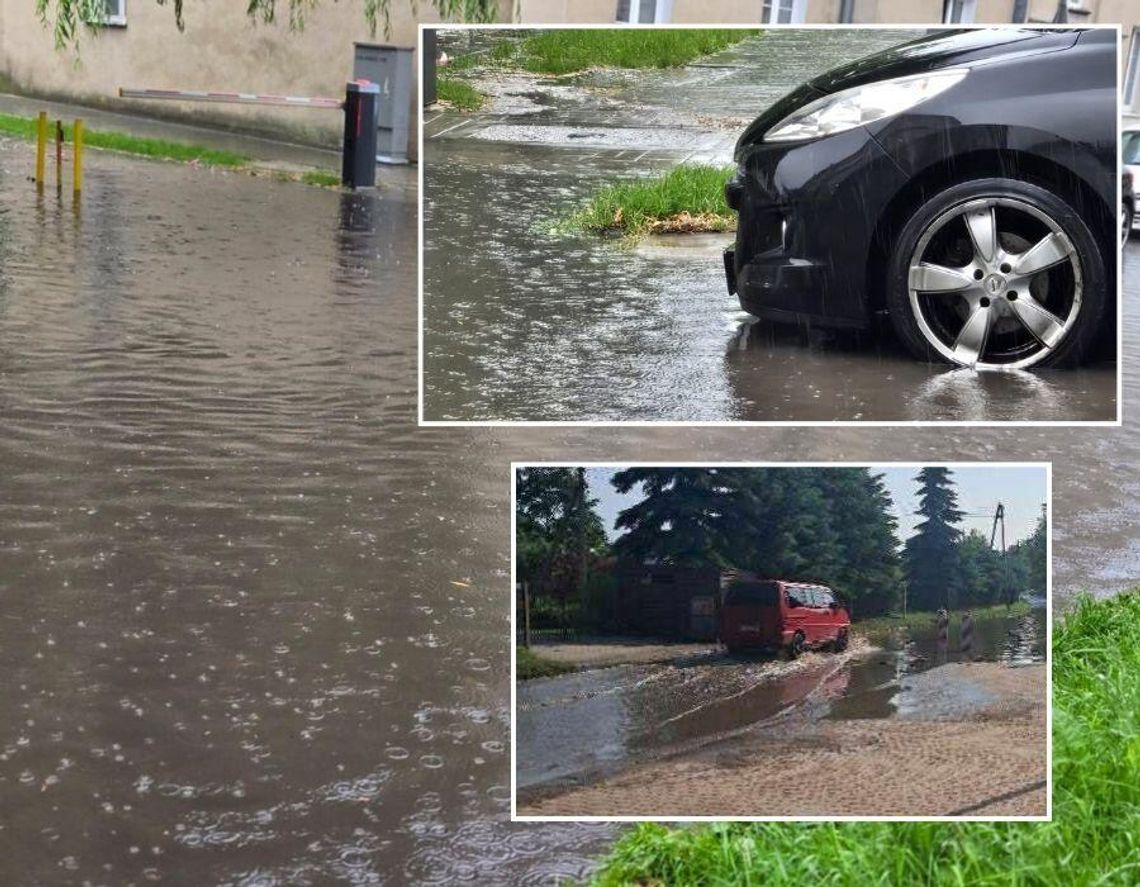 Chełm pod wodą po ulewach. Mieszkańcy skarżą się na zalane ulice: Piwna, Wołyńska, Budowlana...