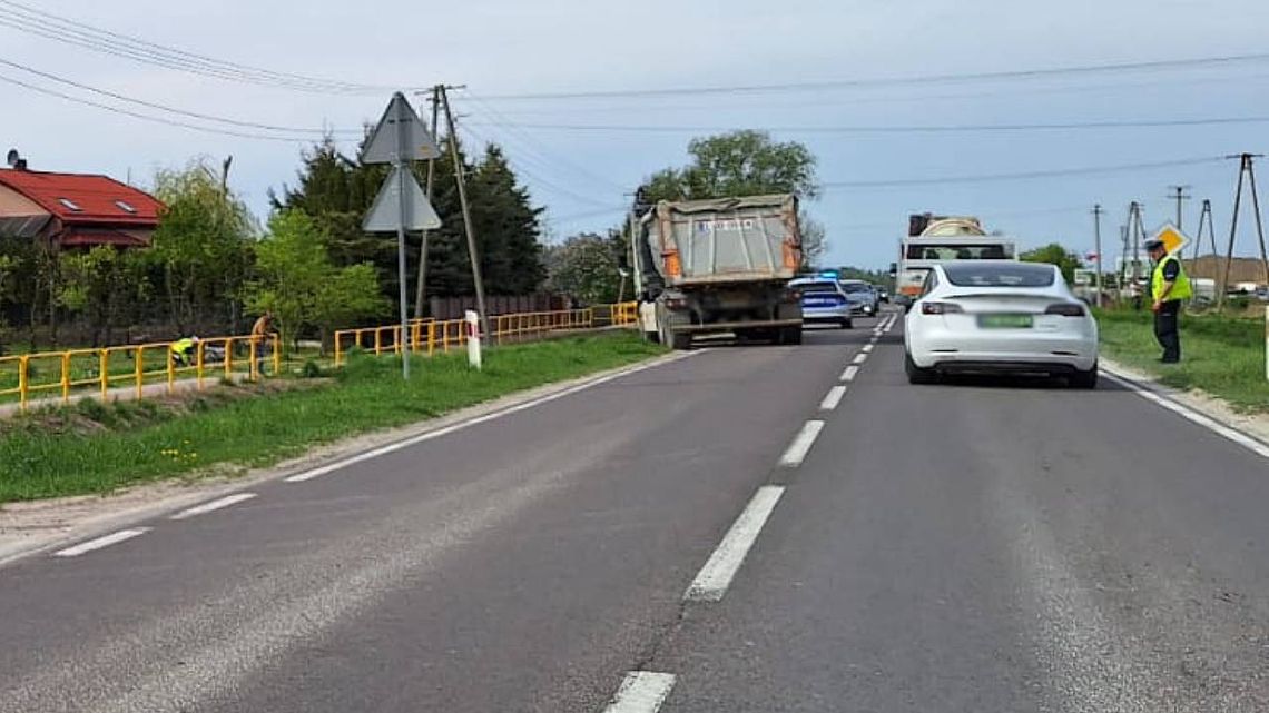 Chełm. Potrącenie rowerzysty przez ciężarówkę na ul. Włodawskiej
