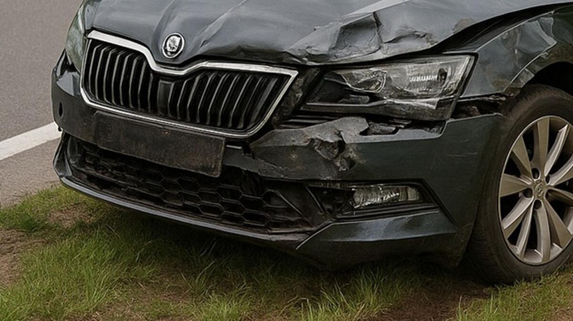 Chełm. Prezydencka limuzyna rozbita – kierowca przysnął za kółkiem