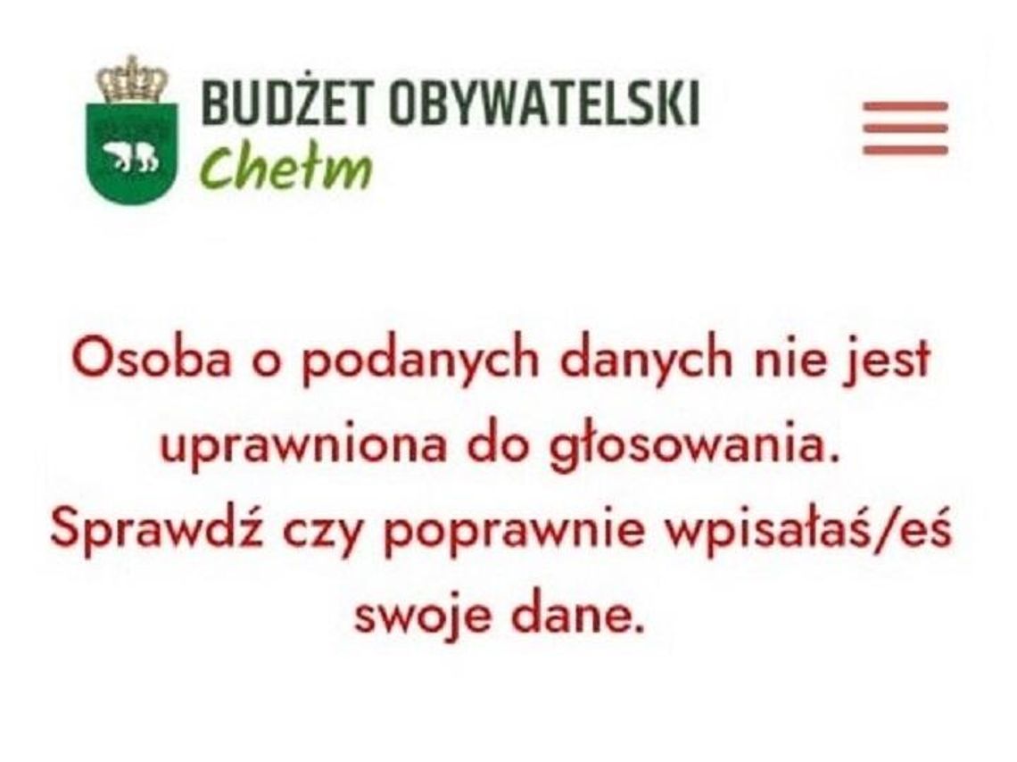 Chełm. Masz problem z głosowaniem w Budżecie Obywatelskim? Zgłoś się do rzecznika!