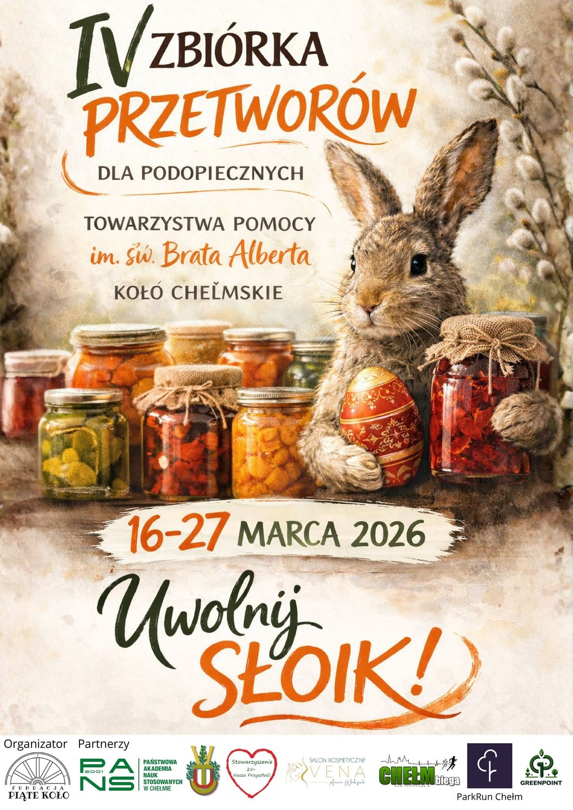 Trwa czwarta edycja akcji charytatywnej pod nazwą "Uwolnij słoik", która jest dedykowana osobom znajdującym się pod opieką chełmskiego koła Towarzystwa Pomocy im. św. Brata Alberta.