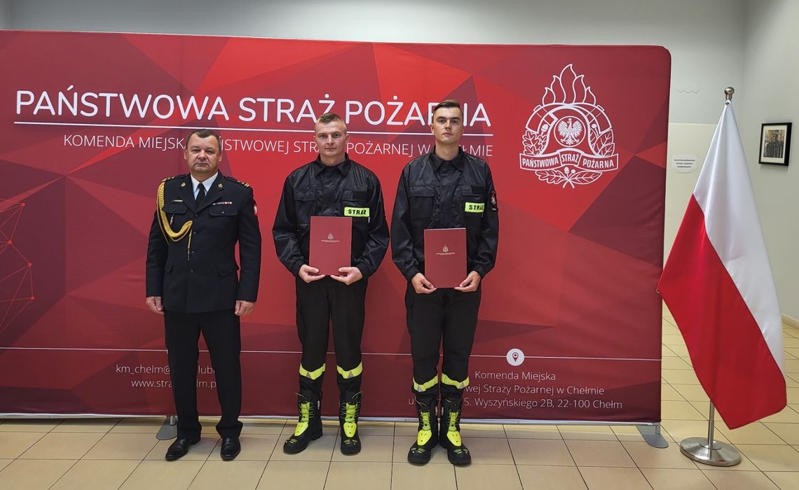 Chełm. PSP ma nowych strażaków. Najpierw ślubowanie, teraz szkolenie Chełm. PSP ma nowych strażaków. Najpierw ślubowanie, teraz szkolenie