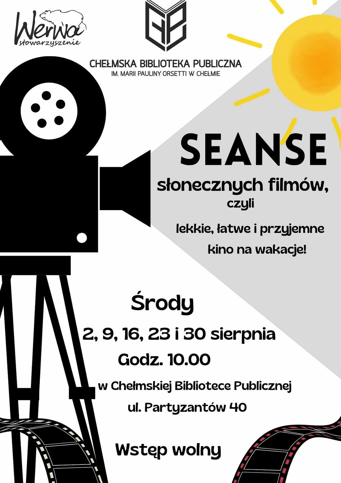 Chełm. Seanse słonecznych filmów w bibliotece. Kolejny już w środę