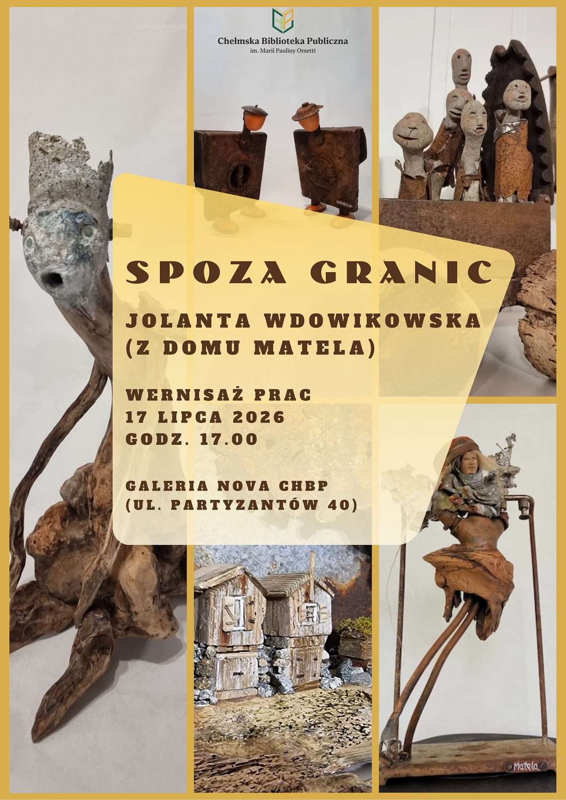 Chełm. „Spoza granic” to tytuł wystawy prac Jolanty Wdowikowskiej Wernisaż „Spoza granic” Jolanty Wdowikowskiej w Galerii Nova.