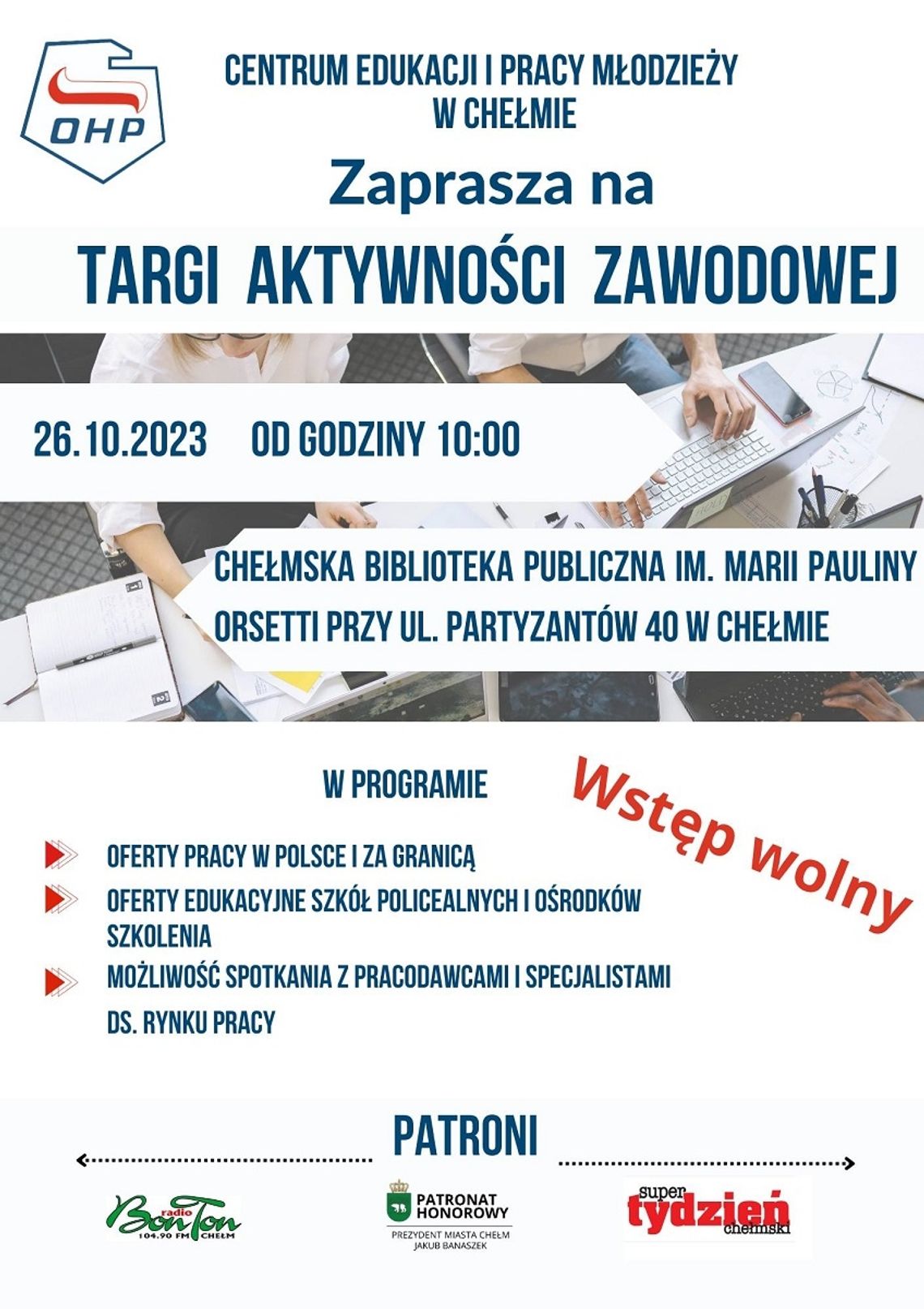 Chełm. Targi Aktywności Zawodowej. Szukasz pracy? - to coś dla ciebie