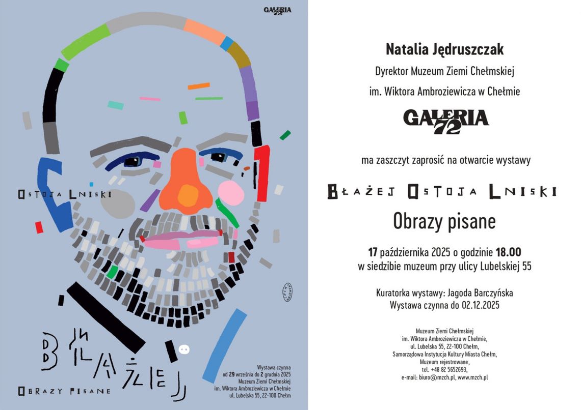 Chełm. Uroczyste otwarcie wystawy rektora warszawskiej ASP w Galerii 72