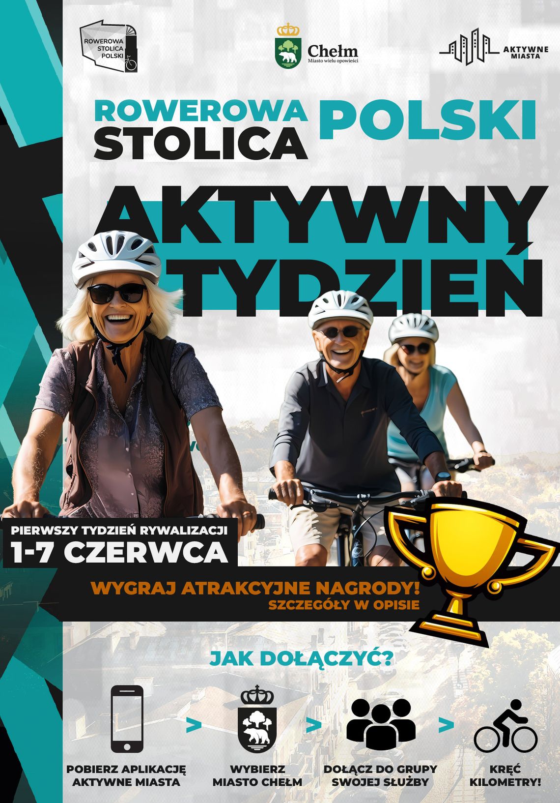 Chełm walczy o tytuł "Rowerowej Stolicy Polski" Chełm walczy o Rowerową Stolicę Polski.