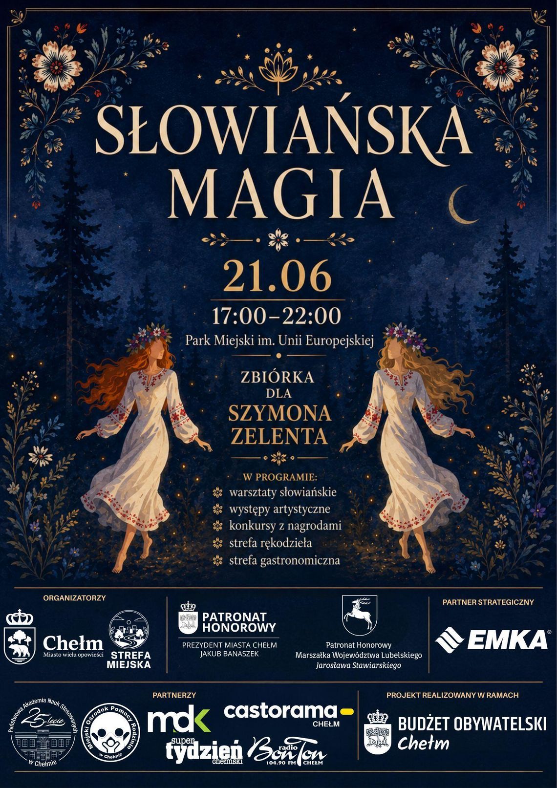 Chełm. Wieczorne święto kultury, muzyki i pomocy dla Szymona "Słowiańska magia" zagości do Parku Miejskiego im. Unii Europejskiej w Chełmie w niedzielę od godziny 17:00.