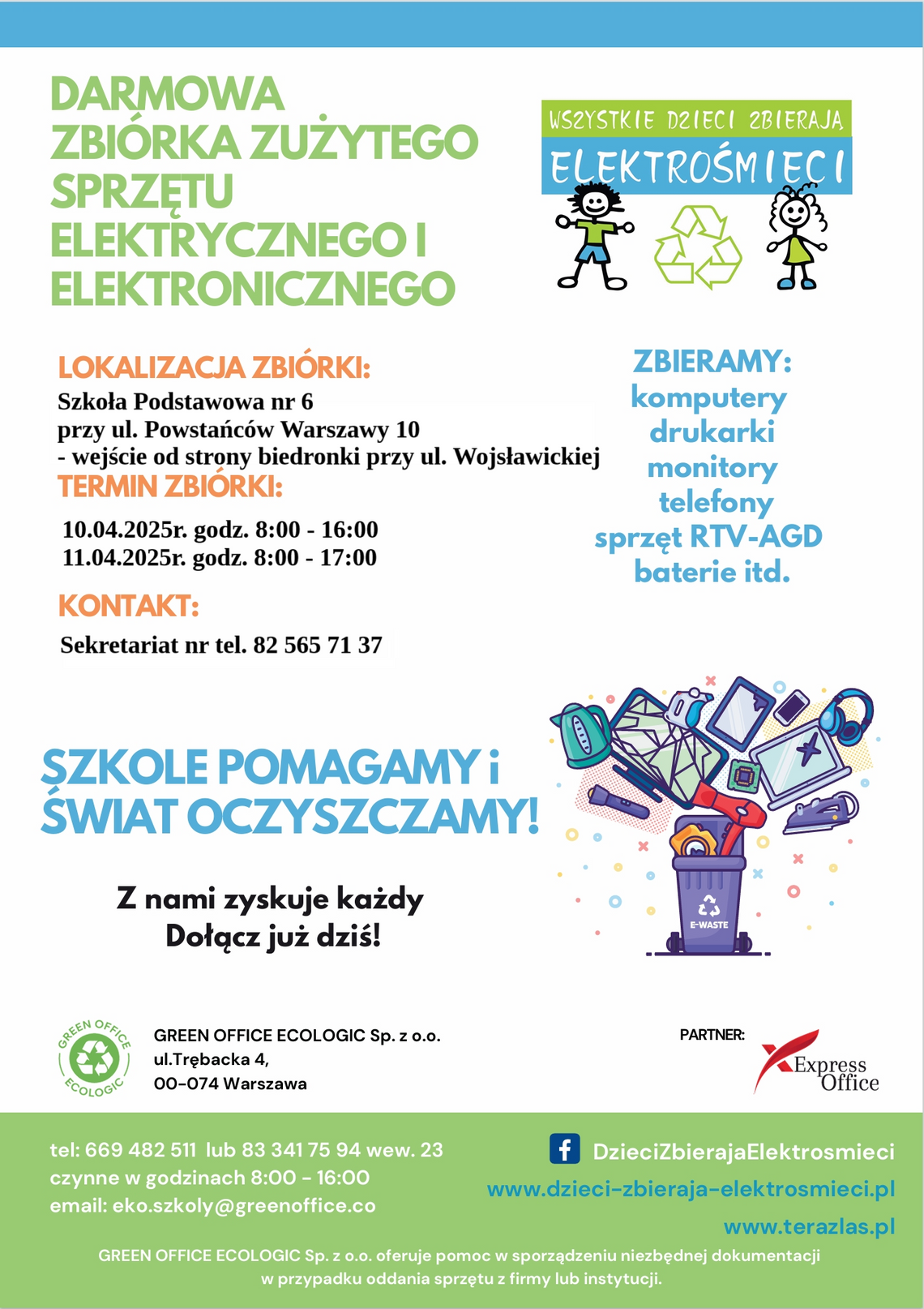 Chełm. Wielka akcja zbiórki elektrośmieci w Szkole Podstawowej nr 6 Chełm. Wielka akcja zbiórki elektrośmieci w Szkole Podstawowej nr 6