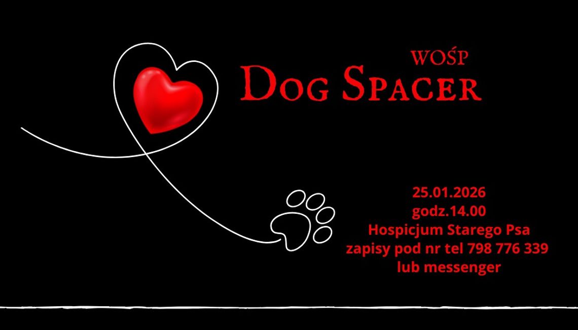 W niedzielę, 25 stycznia, odbędzie się „Dog WOŚP Spacer”.