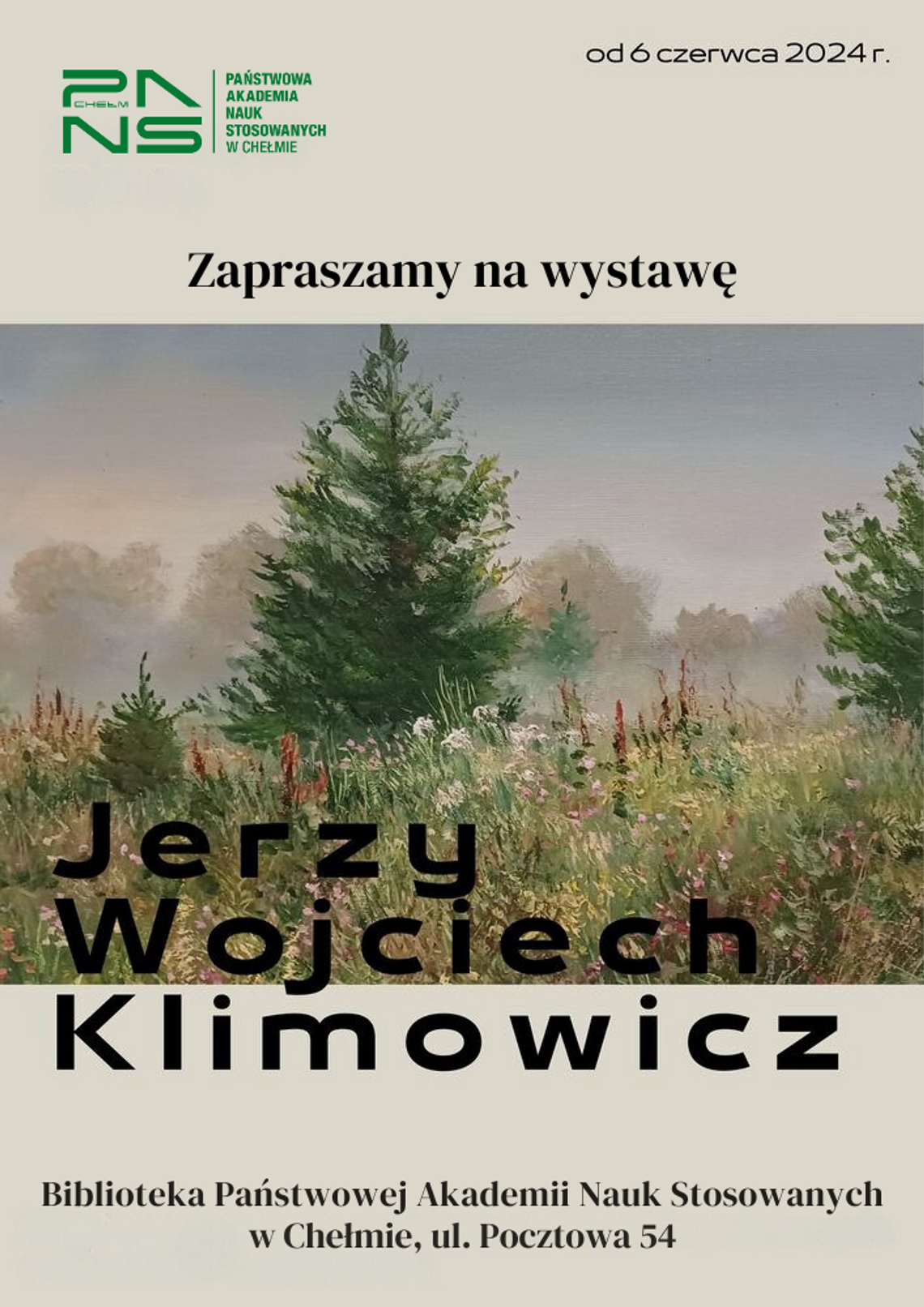 Chełm. Wystawa prac malarskich Jerzego Klimowicza