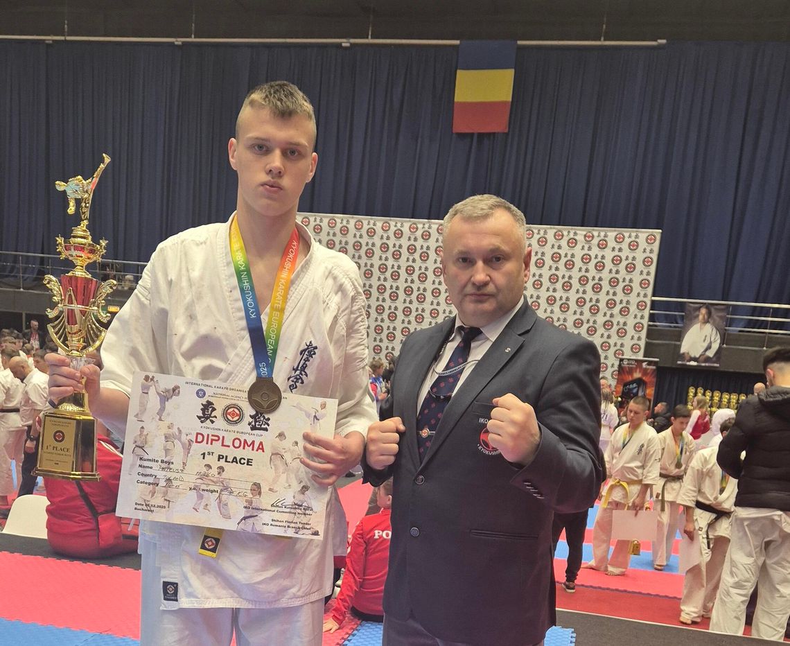 Chełmianin Mateusz Hurko najlepszy w Europie Chełmska Szkoła Karate Kyokushin Satori