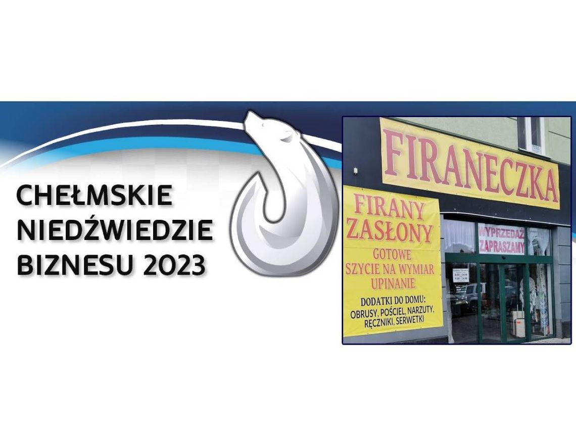 Chełmskie Niedźwiedzie Biznesu 2023. Sklep "Firaneczka" [Kategoria: Mikroprzedsiębiorstwo Roku]