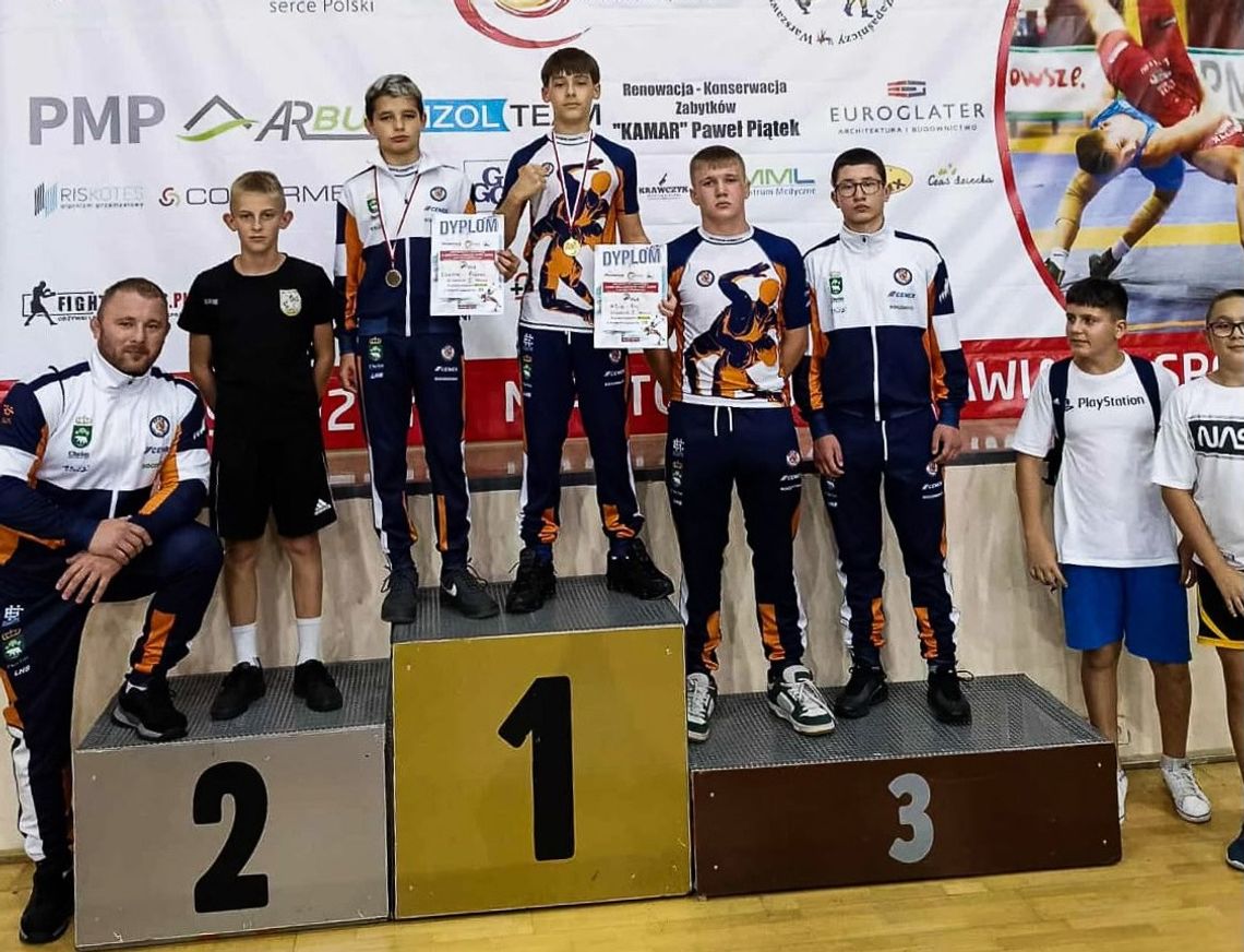 Cztery krążki zapaśników Cementu Gryfa w Radomiu