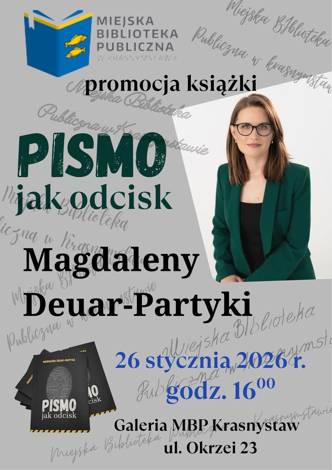 Czy pismo zdradza nasze tajemnice? Spotkanie autorskie w MBP Krasnystaw