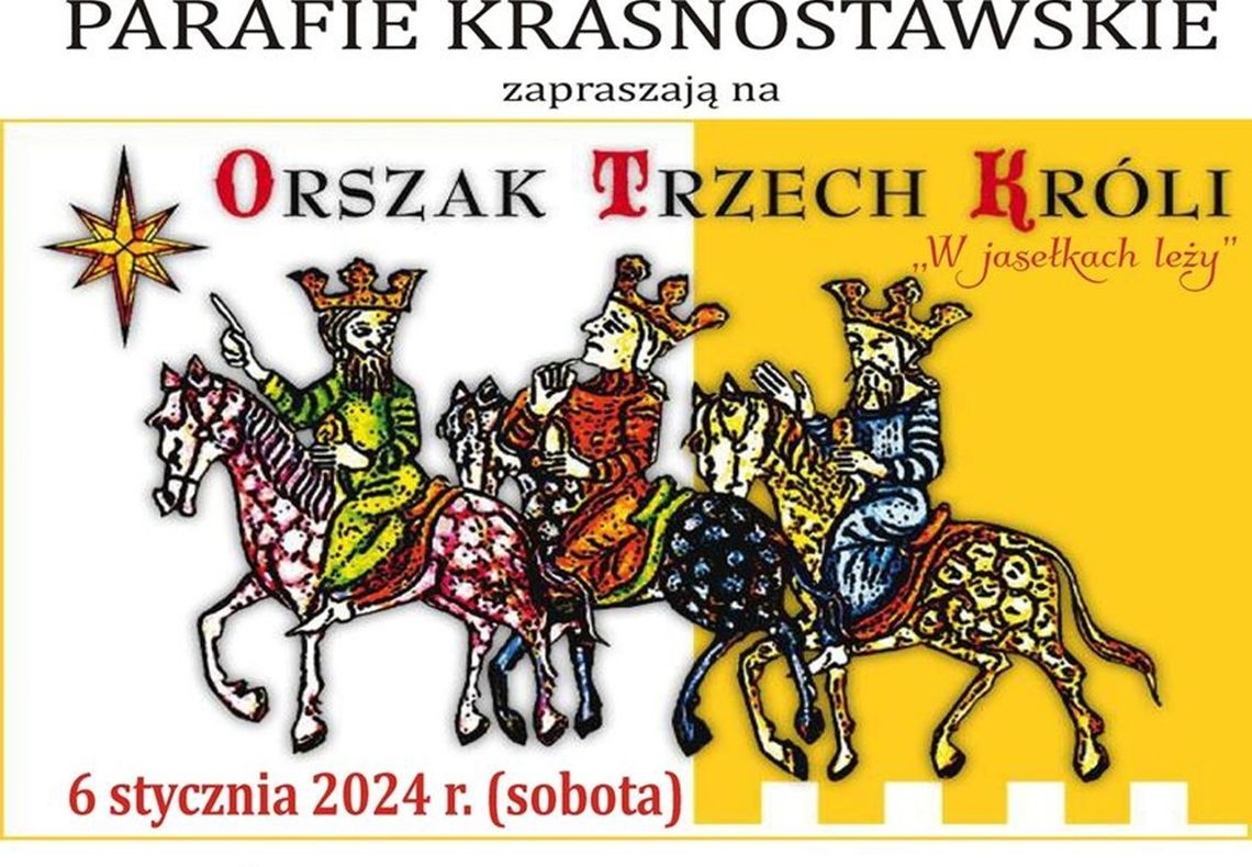 Dwa orszaki Trzech Króli w Krasnymstawie. Uliczne jasełka w sobotę