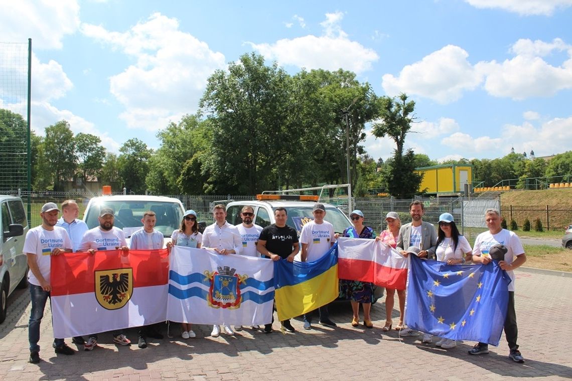 Chełm. Warczące dary dla Ukrainy od niemieckich samorządowców