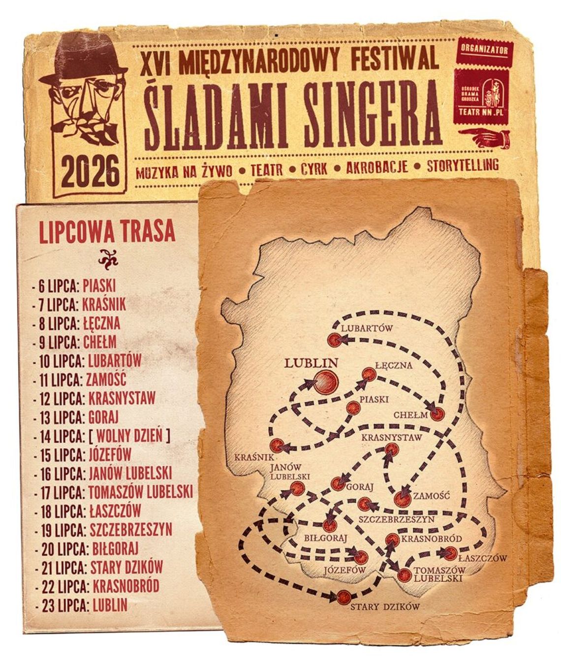 Festiwal „Śladami Singera” wraca do Chełma. W programie słuchowisko, spektakl i widowisko plenerowe 9 lipca 2026 w Chełmie odbędzie się XVI Festiwal „Śladami Singera”.