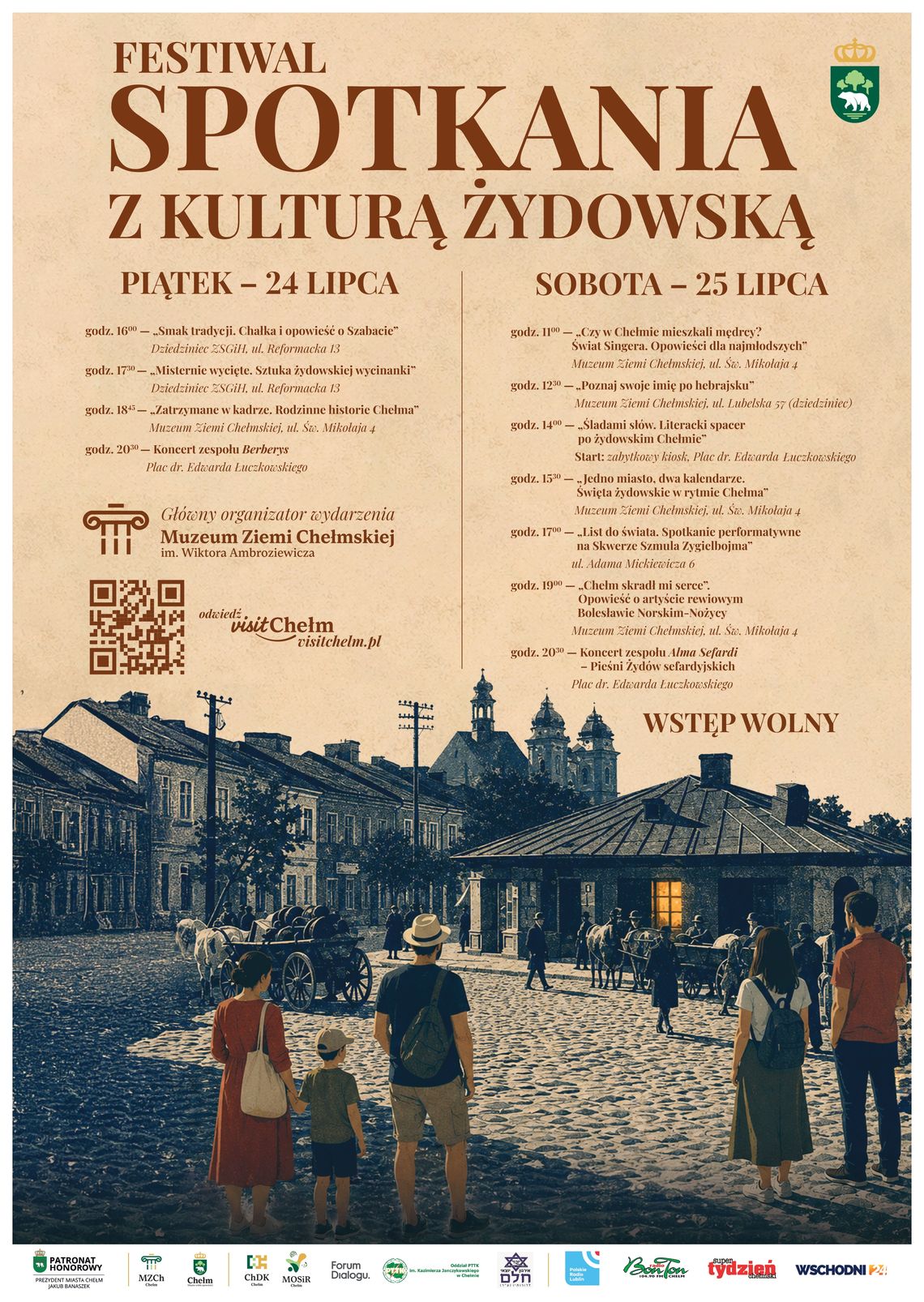 Festiwal "Spotkania z Kulturą Żydowską" w Chełmie 24 i 25 lipca odbędzie się festiwal "Spotkania z Kulturą Żydowską".