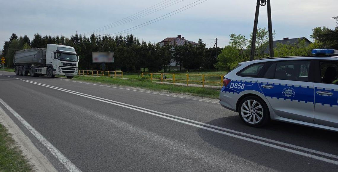 Gm. Chełm. Potrącony przez ciężarówkę 70-latek był nietrzeźwy