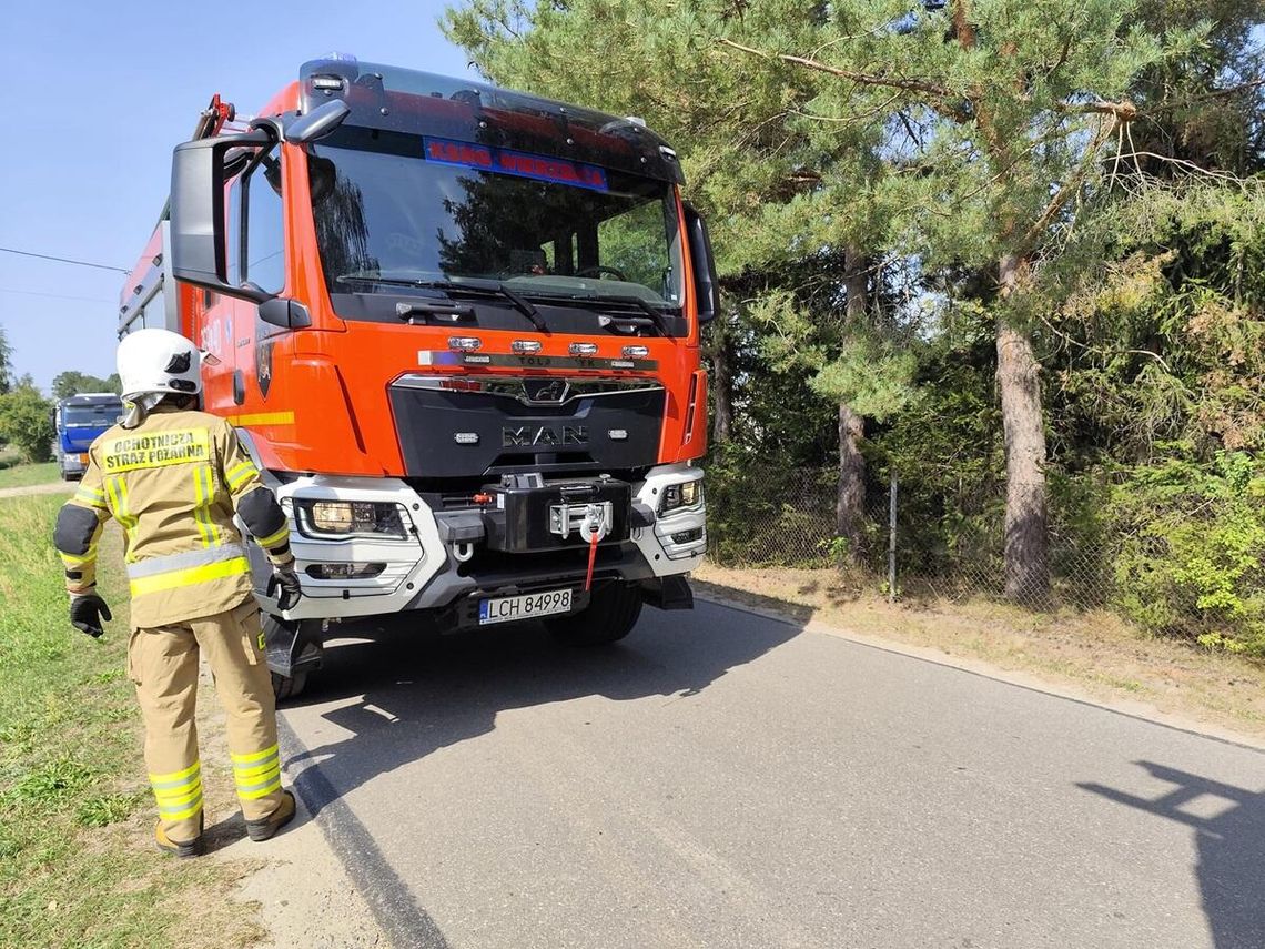 Gm. Chełm. Poważne niebezpieczeństwo. Ulatniał się gaz. Wezwano na pomoc strażaków