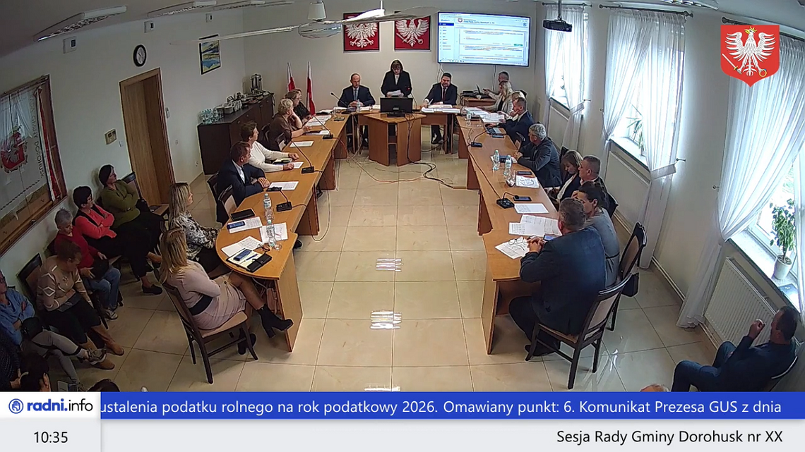 Gm. Dorohusk. Oni nie obniżają, bo obniżył GUS. Radni przyjęli średnią cenę skupu żyta