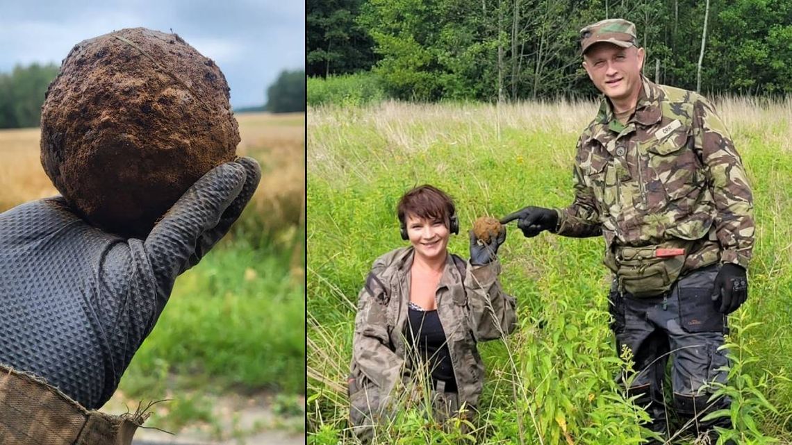 Gm. Dubienka. Kolejne niesamowite znaleziska! Do arsenału kościuszkowskiej broni trafiła armatnia kula i kęsy ołowiu