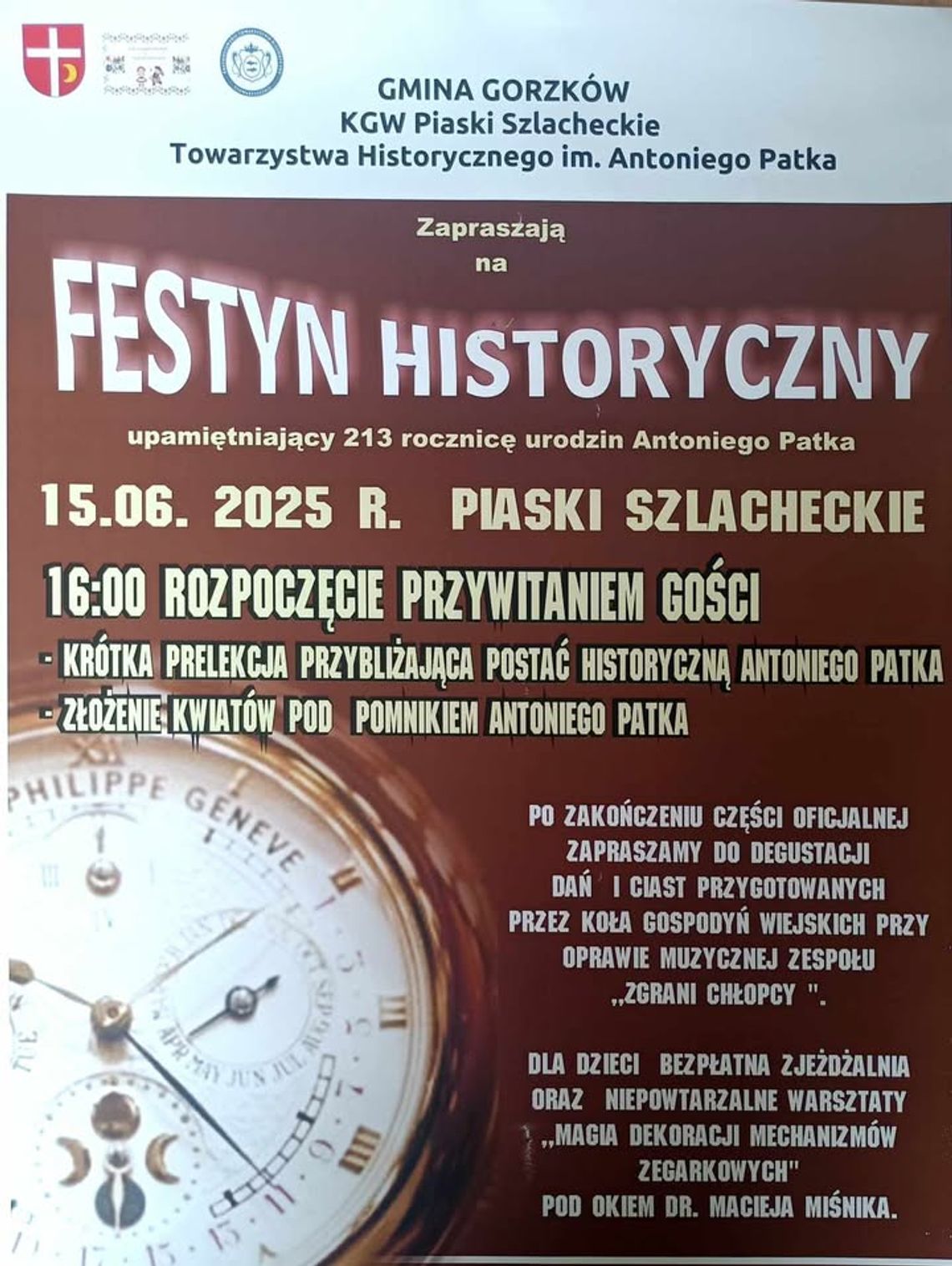 Gm. Gorzków. Festyn Historyczny Antoniego Patka