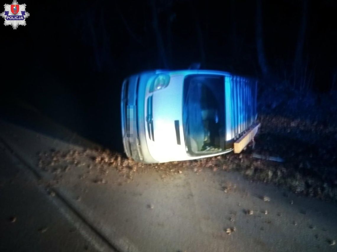 Pijany 33-latek z powiatu chełmskiego doprowadził do przewrócenia się busa Pijany 33-latek z powiatu chełmskiego doprowadził do przewrócenia się busa