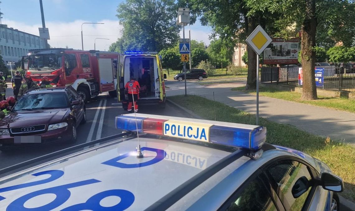 Włodawa. Rowerzysta zderzył się z audi. Trafił do szpitala