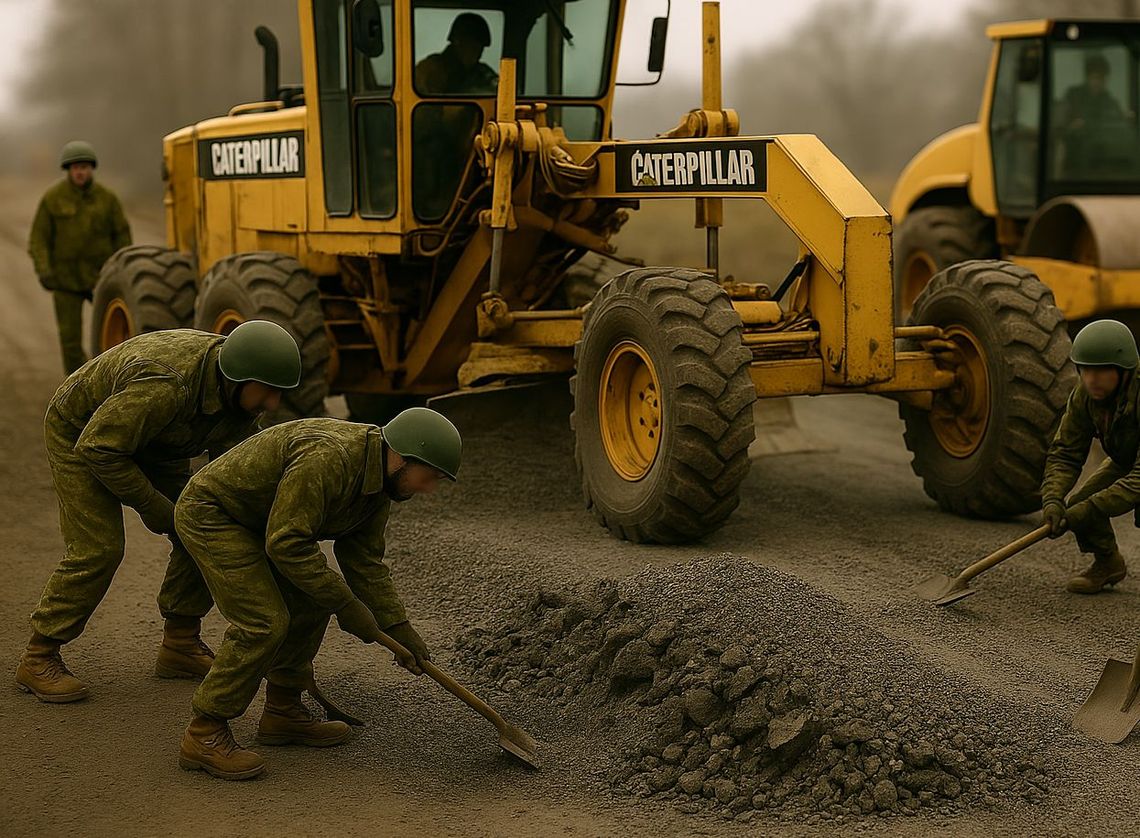 remont drogi przez wojsko