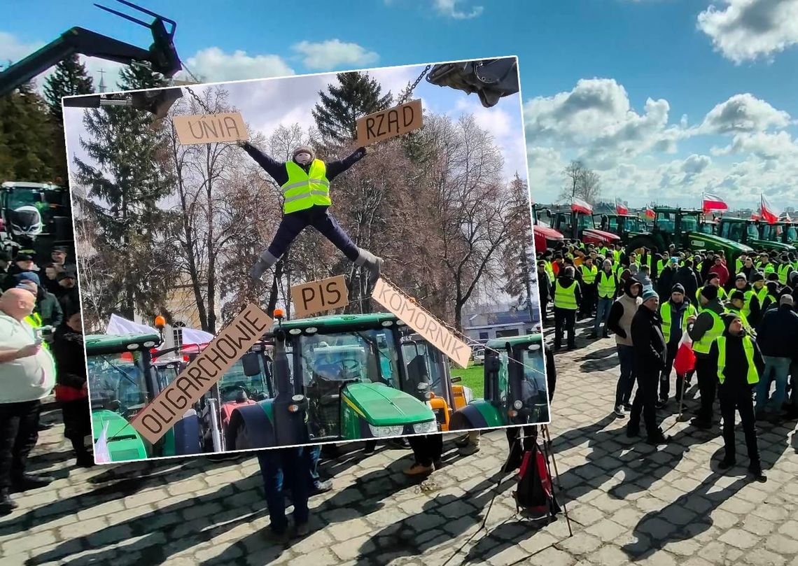 Lubelskie: Rolnicy protestują w Czerniczynie. "Zostaliśmy oszukani" [ZDJĘCIA]