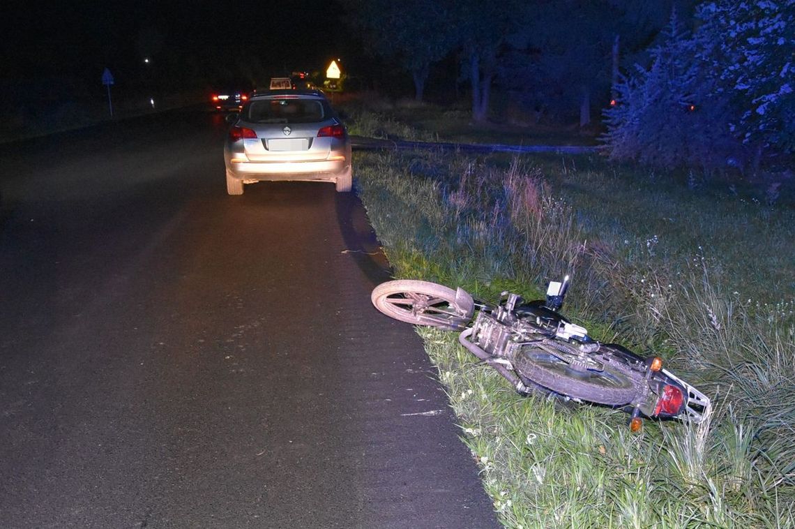 Gm. Izbica. Stracił panowanie nad motorowerem. Na dodatek nie chciał dmuchać w alkomat Gm. Izbica. Stracił panowanie nad motorowerem. Na dodatek nie chciał dmuchać w alkomat