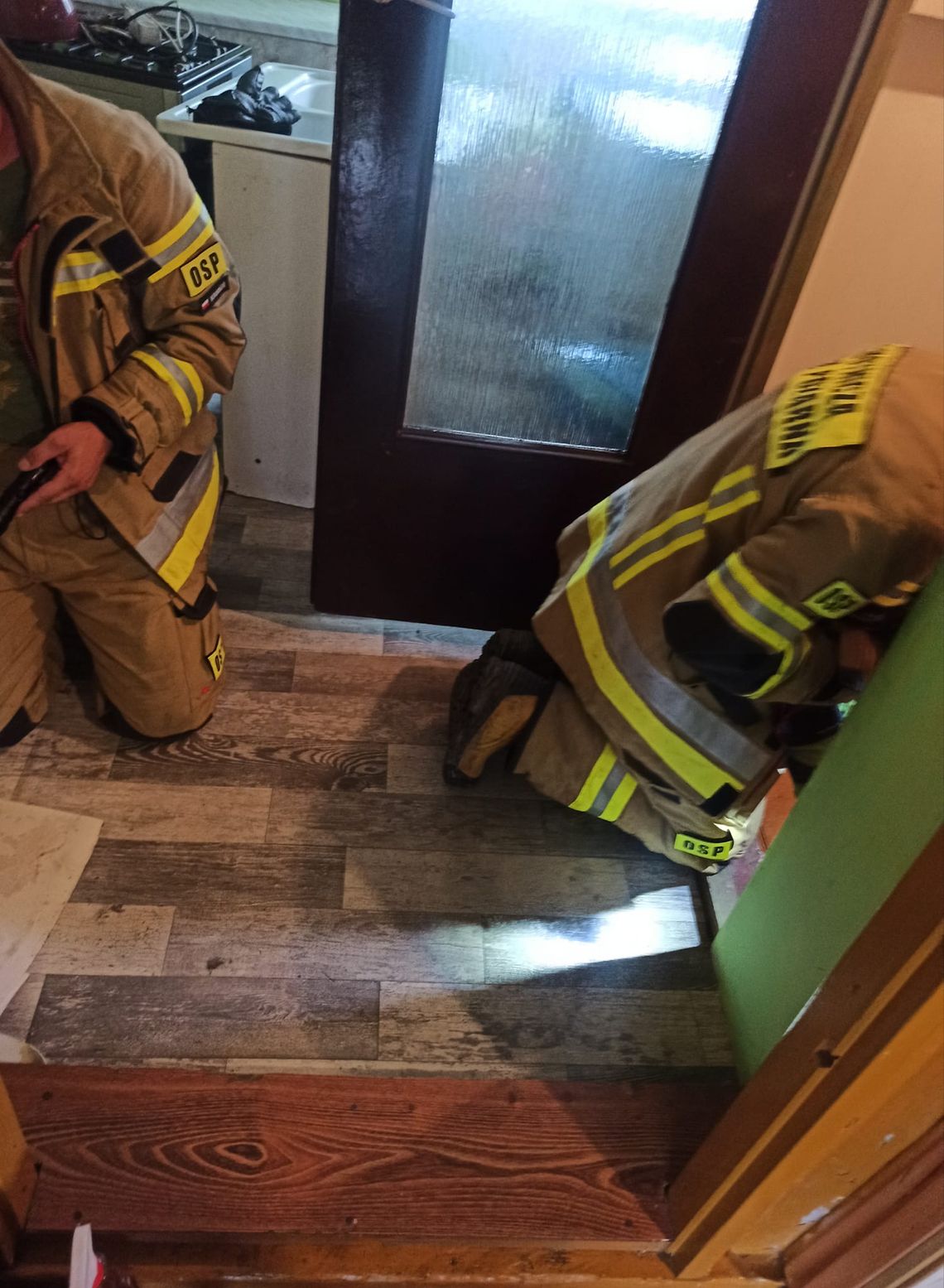 Gm. Kamień. Strażacy szukali w domu gada, a on się rozpłynął... Gm. Kamień. Strażacy szukali w domu gada, a on się rozpłynął...