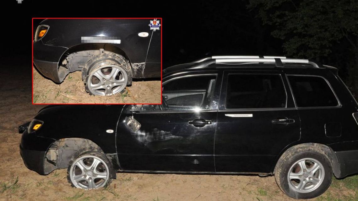 Gm. Kraśniczyn. Wjechał w znak drogowy i zwiał